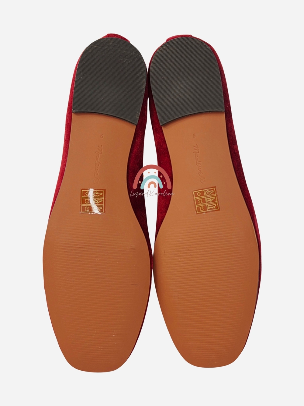 New! Madewell Greta Ballet Ruby Port Leather Suede Flats 9 - Picture 13 of 14
